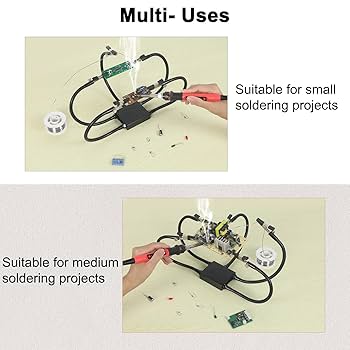 Amazon.co.jp: ハンダ 作業台 はんだ付けサードハンドツール 5